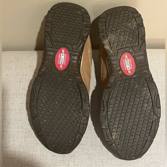 SKECHERS WORK Women's Meribel Steel Toe Work Shoe Brown - 76348/BRN, size 8 - Picture 8 of 10